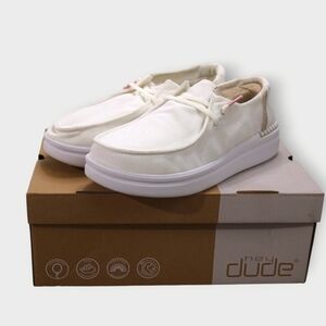 Hey Dude Wendy Rise Spark White Shoes US Women's 8 EU 39 Shimmer New With BOX